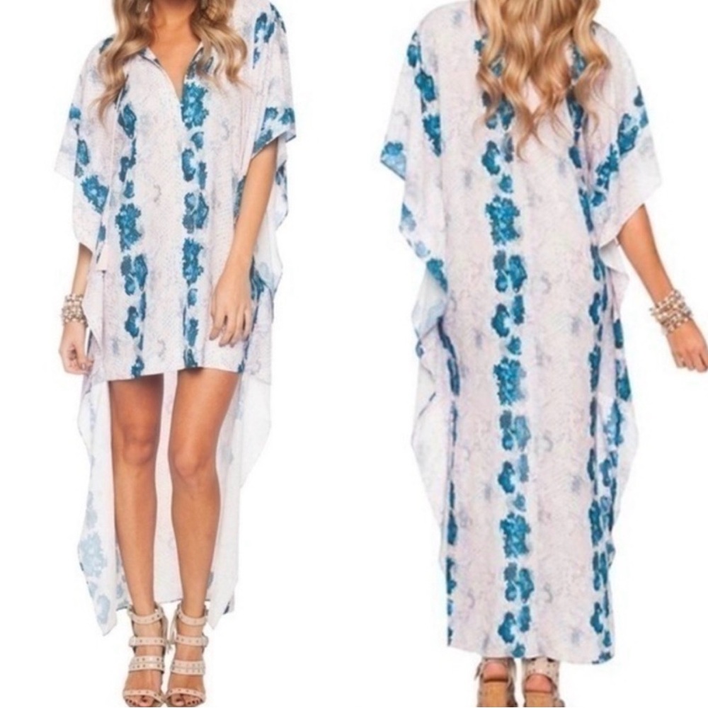 Buddy Love Teal and White Swim Cover-Up